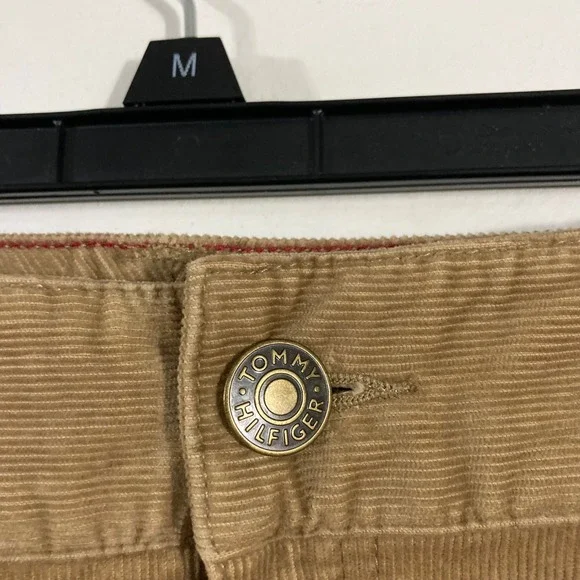 Tommy Hilfiger Corduroy Mini Skirt Women Size 8 Tan Preppy CLASSIC - Picture 4 of 10